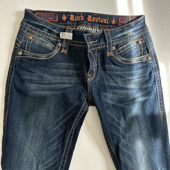 RockRevival Denim - Rock Revival Patti Bootcut Blue Denim Stretch Jeans RRJ8130-17 Women Size 29